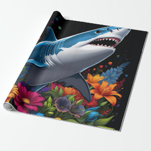 Papier Cadeau Petits requins