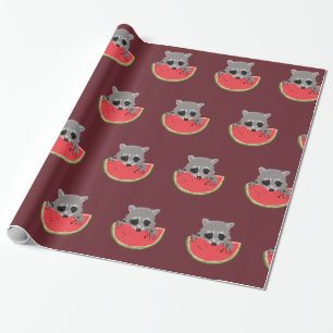 Papier Cadeau Pétoncle Raccoon