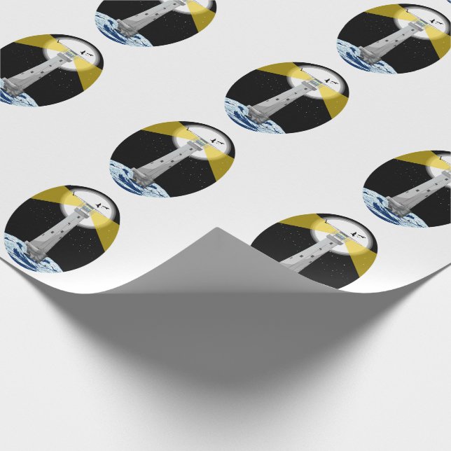 Papier Cadeau Phare de Bishop Rock (Coin)