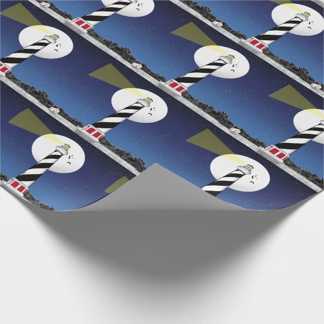 Papier Cadeau Phare du cap Hatteras Caroline du Nord (Coin)