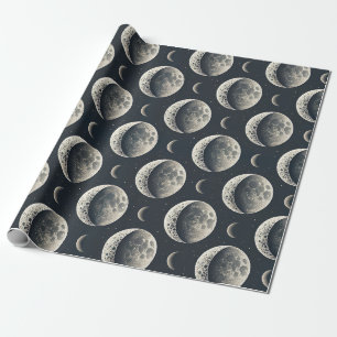 Papier Cadeau Phase Lunaire Céleste (1)