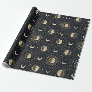 Papier Cadeau Phase Lunaire Céleste (4)