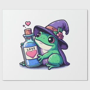 Papier Cadeau philtre d'amour kawaii sorcière