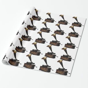 Papier Cadeau Phonographe à la maison d'Edison