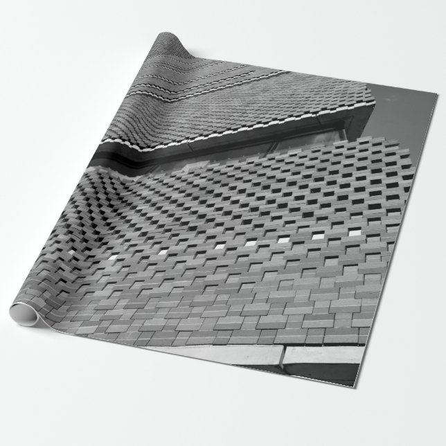PAPIER CADEAU PHOTO À FAIBLE ANGLE DU BÂTIMENT ARCHITECTURAL (Déroulé)