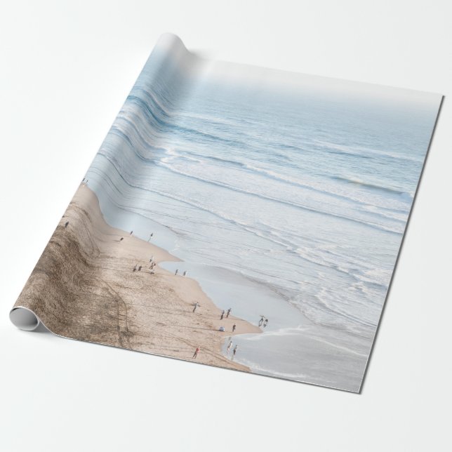 Papier Cadeau PHOTO DE LA PLAGE vintage (Déroulé)