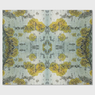 Papier Cadeau Photo de l'écorce d'arbre d'Aspen réel - Amulet na