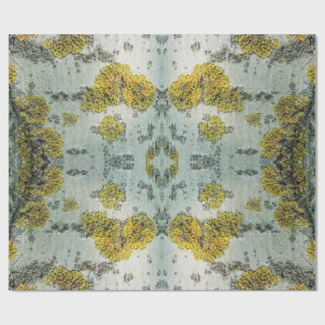 Papier Cadeau Photo de l'écorce d'arbre d'Aspen réel - Amulet na (Plat)