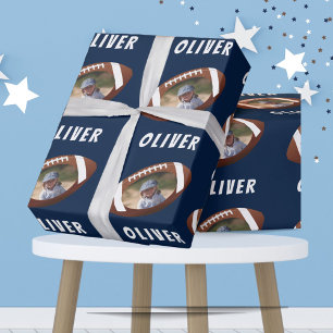 Papier Cadeau Photo de ramasseur de ballons de football américai