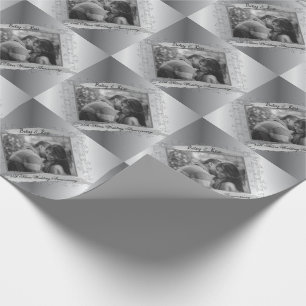 Papier Cadeau Photo du 25e anniversaire du Mariage sur mesure no