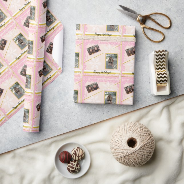 Papier Cadeau Photo encadrée, Monogramme (Artisanat)