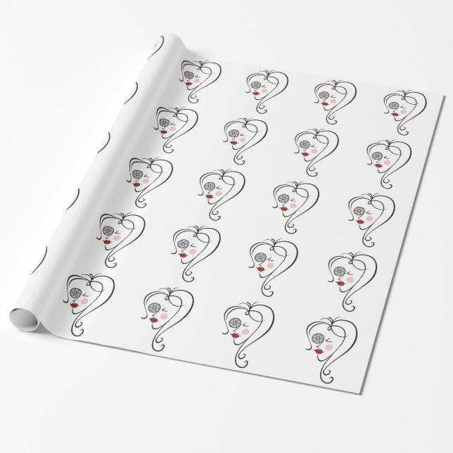 Papier Cadeau Photographe féminine (Déroulé)