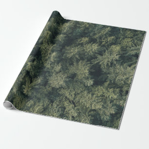 Papier Cadeau Photographie aérienne d'arbres verts