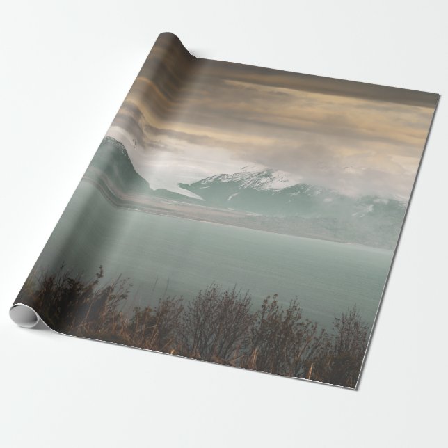 PAPIER CADEAU PHOTOGRAPHIE DU LAC (Déroulé)