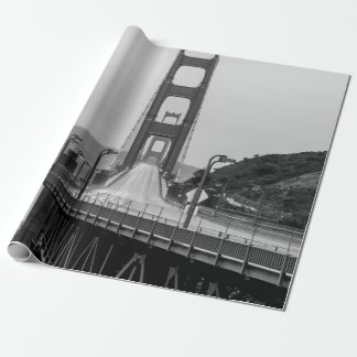 PAPIER CADEAU PHOTOGRAPHIE GRASCALE DU PONT CÂBLE