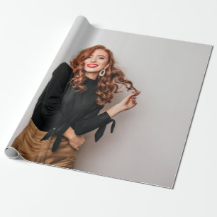 Papier Cadeau Photos Personnalisées Partie Selfie Photo Photogra