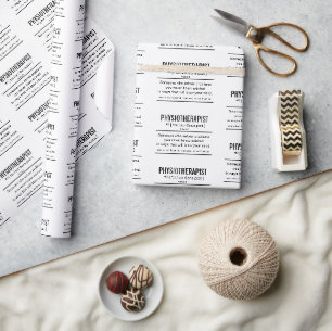 Papier Cadeau Physiothérapeute drôle Définition