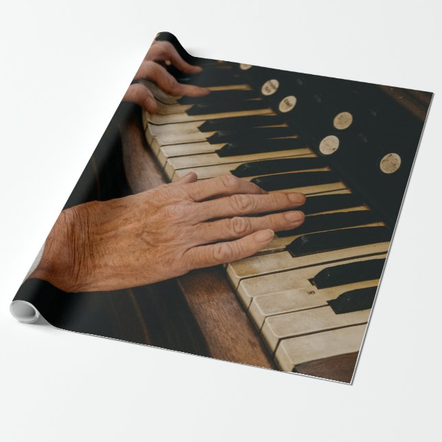 Papier Cadeau Piano cool (Déroulé)