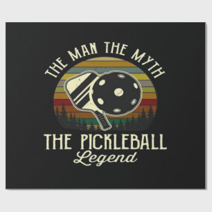 Papier Cadeau Pickleball- L'Homme, Le Mythe, La Légende