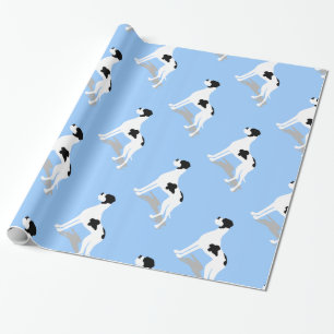 Papier Cadeau Piebald noir grand Danse