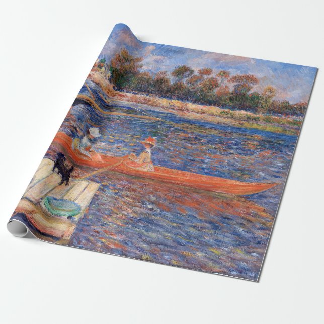 Papier Cadeau Pierre-Auguste Renoir - La Seine à Argenteuil (Déroulé)