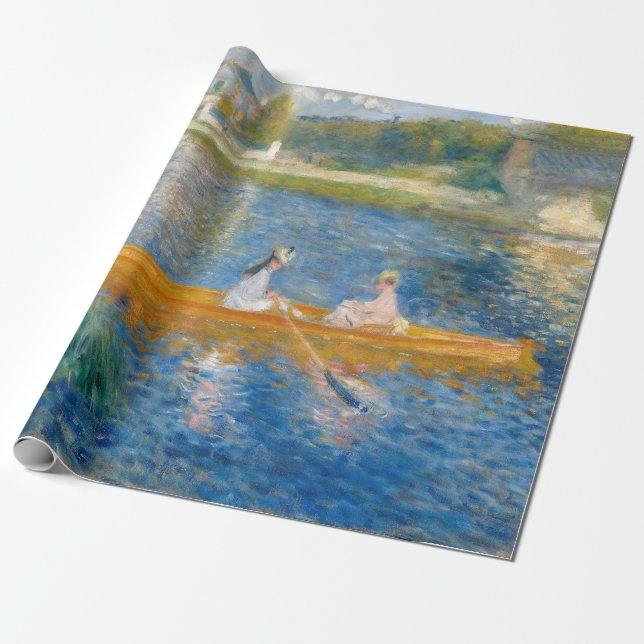 Papier Cadeau Pierre-Auguste Renoir - Le Skiff (Déroulé)