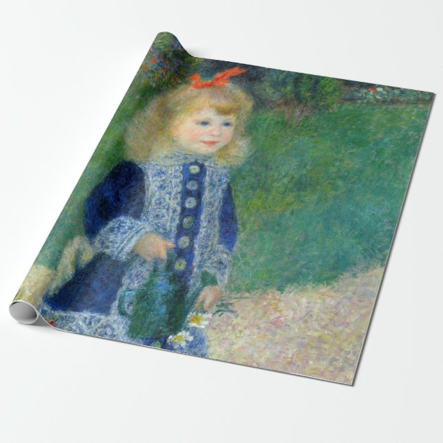 Papier Cadeau Pierre-Auguste Renoir - Une fille avec une canne d (Déroulé)