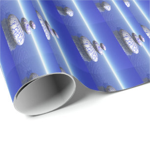 Papier Cadeau Pierre Zen Bleu violet Océan Amour Paix Inspiratio