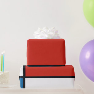 Papier Cadeau Piet Mondrian - Composition Abstrait géométrique