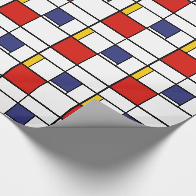 Papier Cadeau Piet Mondrian, Composition C (Coin)