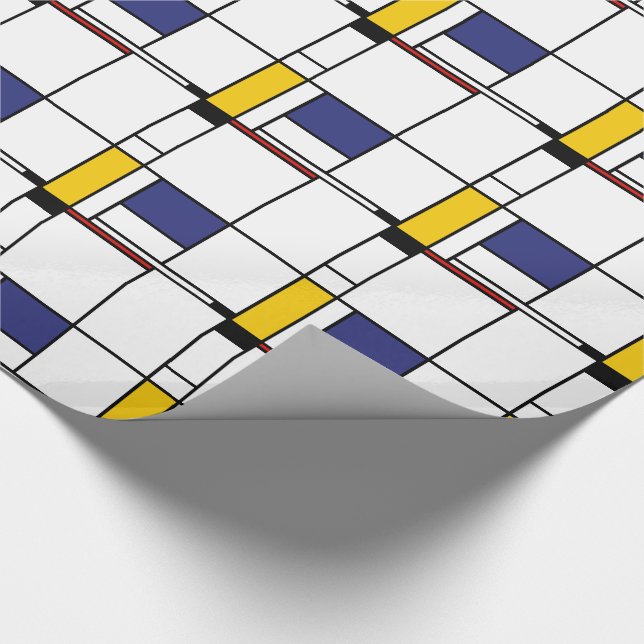 Papier Cadeau Piet Mondrian, Tableau 1 (Coin)