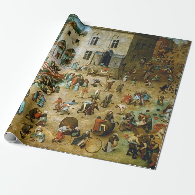 Papier Cadeau Pieter Bruegel aux Jeux pour enfants (Déroulé)