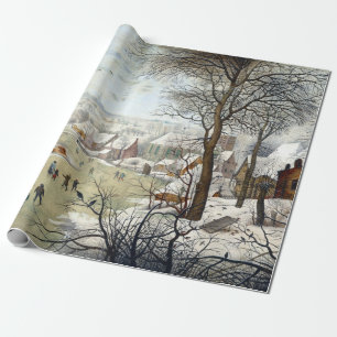 Papier Cadeau Pieter Brueghel le paysage plus jeune d'hiver