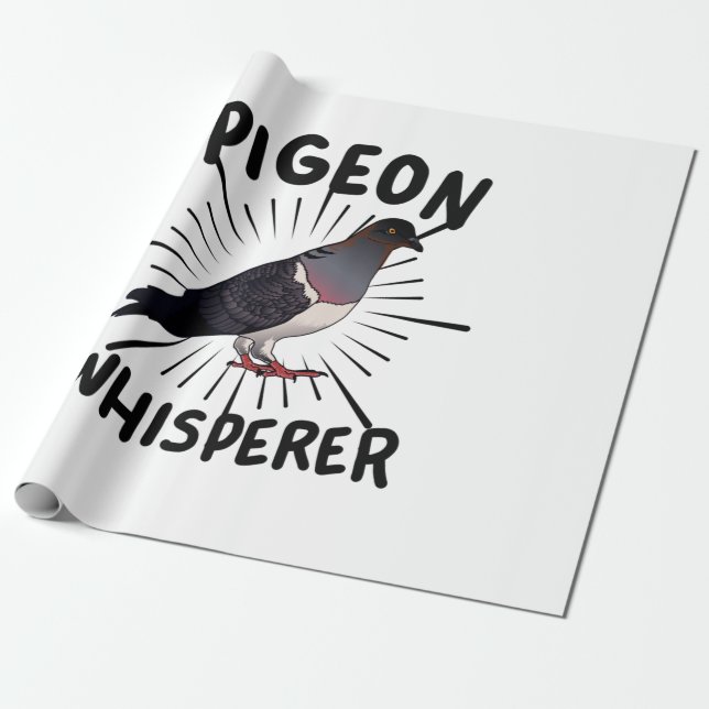 Papier Cadeau Pigeon (Déroulé)