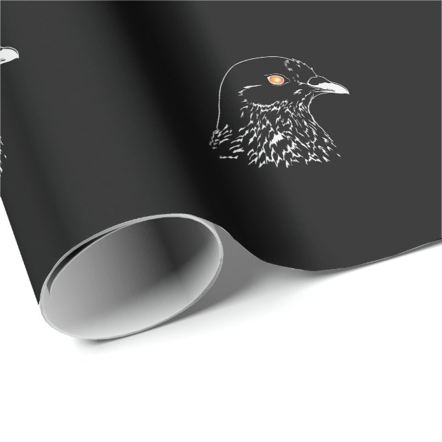 Papier Cadeau Pigeon pigeon (Coin rond)
