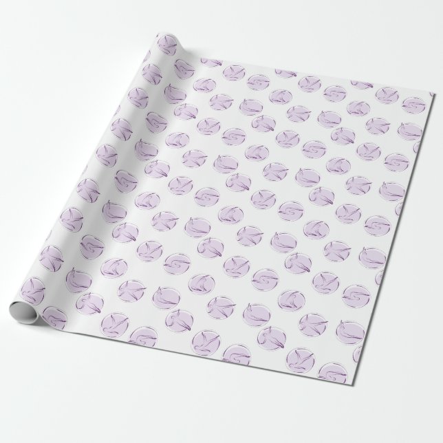Papier Cadeau Pilates pose motif (Déroulé)