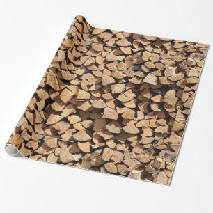 Papier Cadeau Pile De Bois