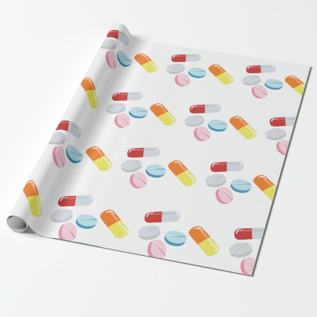 Papier Cadeau Pilules mixtes (Déroulé)
