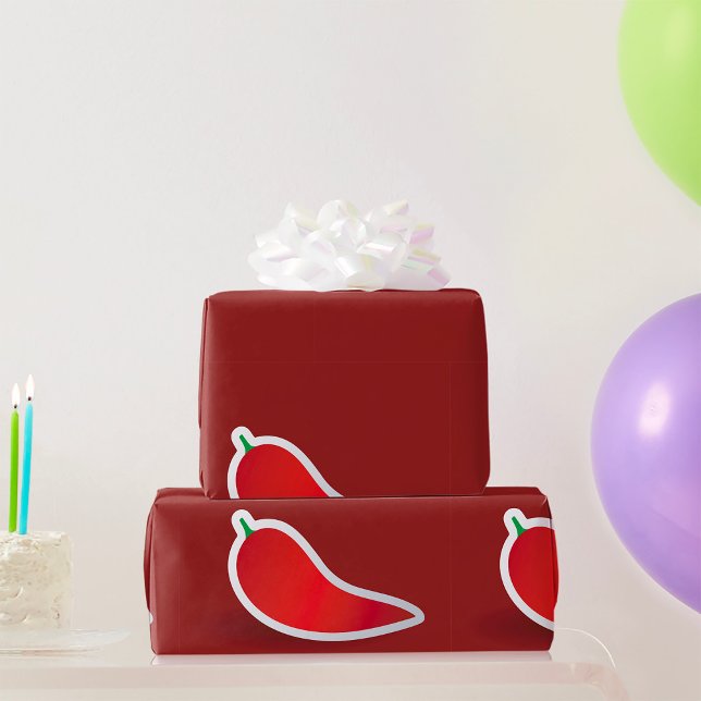 Papier Cadeau Piment Rouge (Créateur téléchargé)