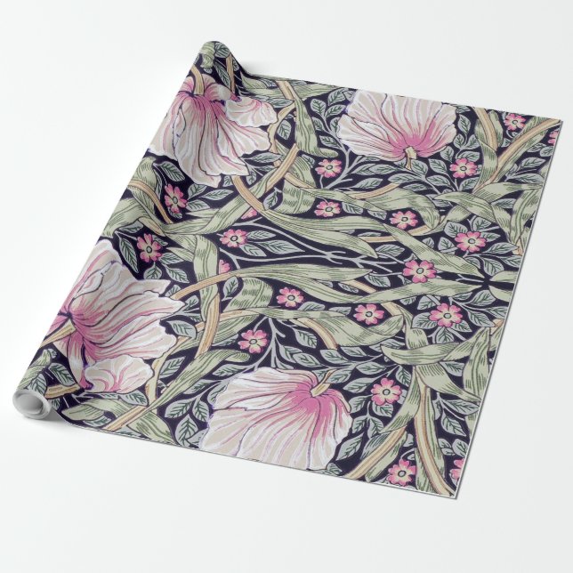 Papier Cadeau Pimpernel, William Morris (Déroulé)