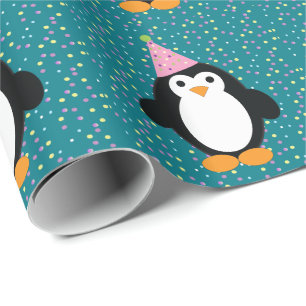 Papier Cadeau Pingouin de la Coupe