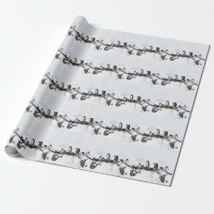 Papier Cadeau Pingouins Gentoo, Antarctique, station Vernadsky.