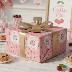 Papier Cadeau Pink Cutie Pie Baby Girl