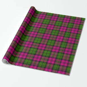 Papier Cadeau Pink Green Blackwatch Campbell Tartan Plaid
