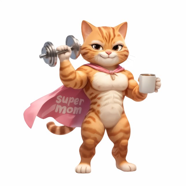 Papier Cadeau Pink Gym Cat Wrapping Paper – Funny Fitness Gift  (Créateur téléchargé)