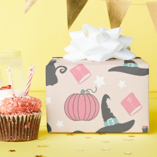 Papier Cadeau Pink Pastel Halloween (Fête d'anniversaire)