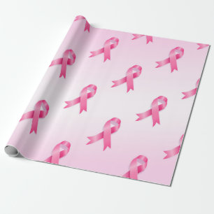 Papier Cadeau Pink Ribbon Sensibilisation au cancer du sein Lg