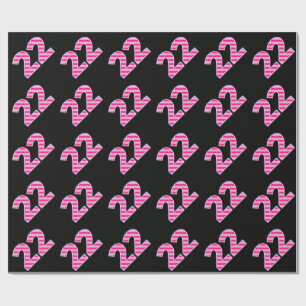 Papier Cadeau Pink Stripes 22 event # (Birthday, Anniversary)