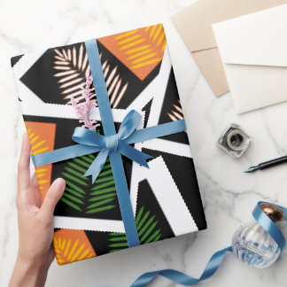 Papier Cadeau Pinnate funky