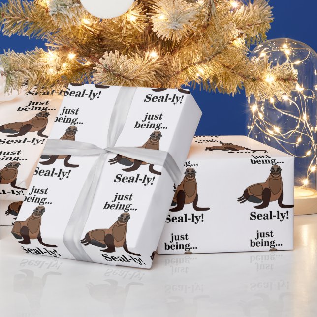 Papier Cadeau Pinnipeds Seal Funny (Vacances)